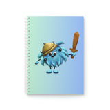 Spiral Notebook featuring Paxton the Fluff Bug