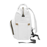 White Multifunctional Diaper Backpack