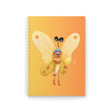 Spiral Notebook featuring Jak the Fluff Bug