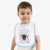 Web Baby Contrast Trim Jersey Bib