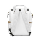 White Multifunctional Diaper Backpack