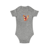 Combed Cotton Baby Bodysuit - Meeko