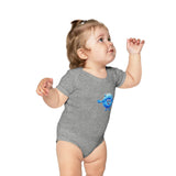 Combed Cotton Baby Bodysuit - Baxterblu