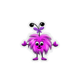 Kiss-Cut Stickers featuring Tig the Fluff Bug